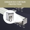 LCMLA Curtain Track End Caps Quiet Curtain Rail Stop Replacement