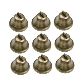 LALAFINA 10pcs Bronze Bell Accessories DIY Hand Bell for Craft Projects for Parties Schools and Holiday Decorations