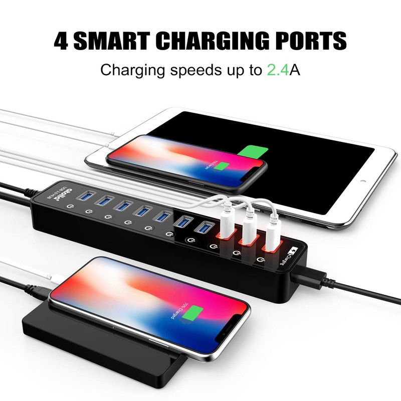 Powered USB 3.0 Hub, USB 3.0 Data Hub 11 Ports
