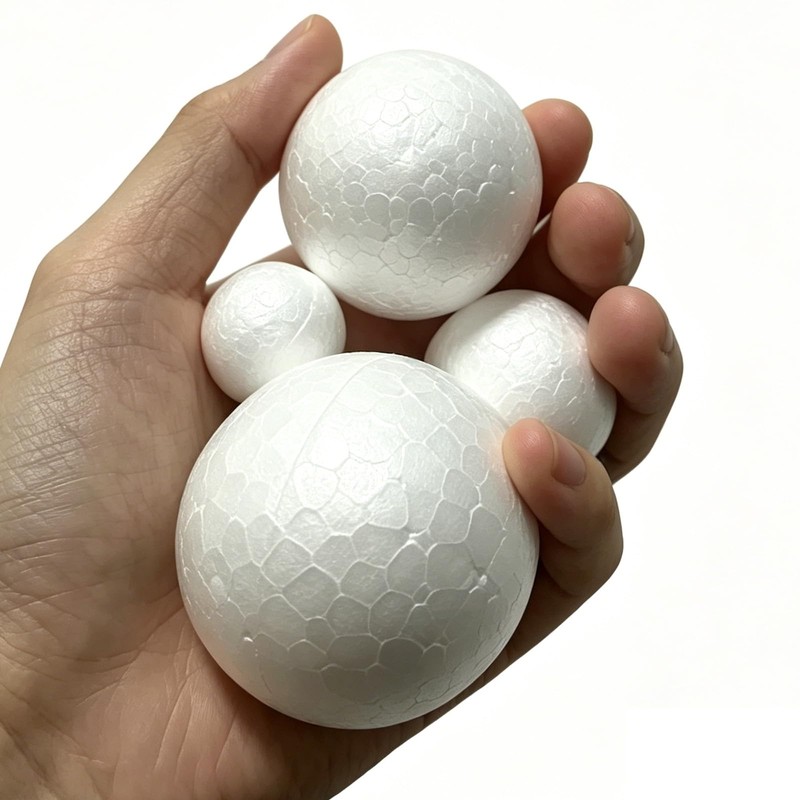 24 Pcs Craft Foam Balls, Smooth Blank Styrofoam Balls for