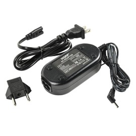 HQRP AC Adapter Power Supply Compatible with CA-PS700 PS-700 PS700 Canon Digital Camera/Camcorder - Replacement with USA Cord & Euro Plug Adapter