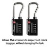 Master Lock Black Set Your Own Combination TSA Approved Luggage