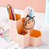 TaimeiMao Plastic Pencil Box, Hexagonal Pen Holder White, Stationery Pen