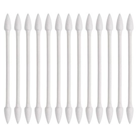 800 Pieces Cotton Buds, Double Pointed Ear Buds, Cotton Swabs pointed tip with Paper Sticks, 4 Packs, 200 Pieces 1 Pack (Double Pointed Shape)