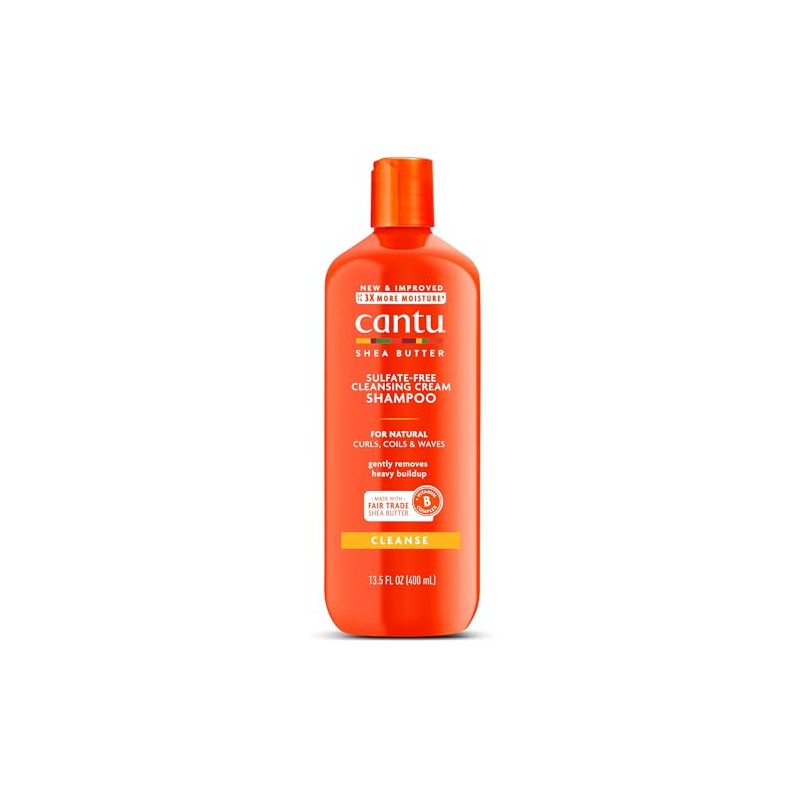 Cantu Shampoo Natural Hair Cleansing 13.5oz(Sulfate-Free) (2 Pack)