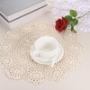 sourcing map Handmade Crochet Placemats, 16inch Round Retro Table Mat