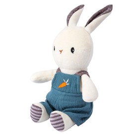 CUDDLE CORNER Bunny Stuffed Animal Organic Cotton Baby Plush Toys, 9" Easter Plush Bunny Soft Cuddly Toy for Babies and Toddlers