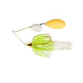War Eagle WE38GINR02 Tandem Indiana Spinnerbait - White Chartreuse (3/8oz), Multicolor, One Size