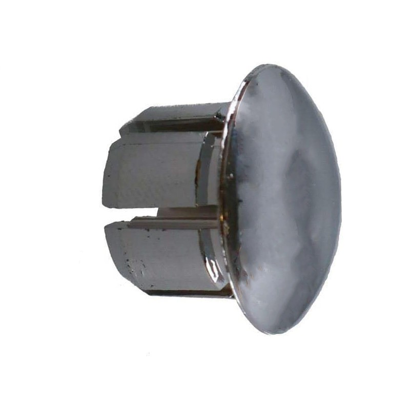 Handlebar Tube Plastic End Plug Chrome 19mm Push Bung Bar