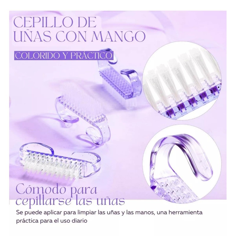 Mafab Uñas Limpieza Cepillo De Uñas Herramientas Quitar Polvo