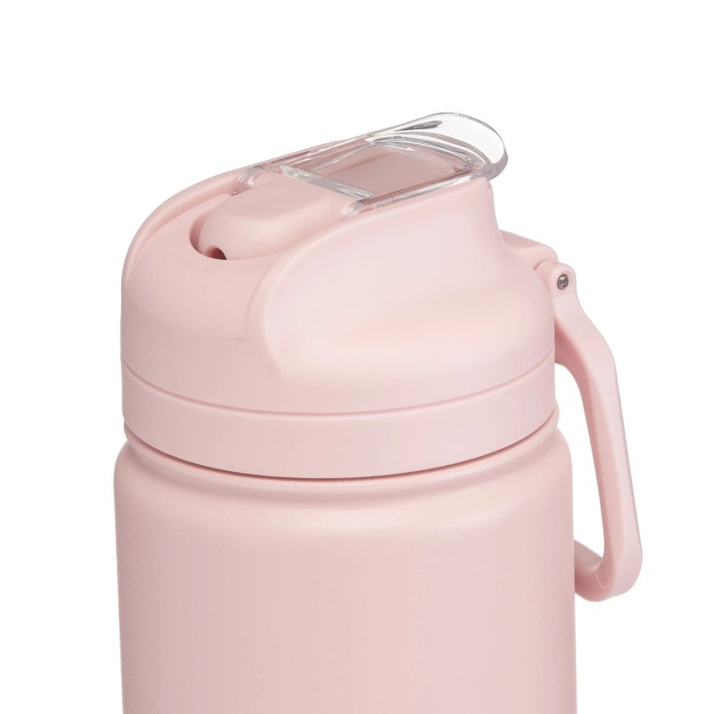 Mainstays 24oz Pearl Blush Insulated Water Bottle - Stainless Steel,Flip-Top