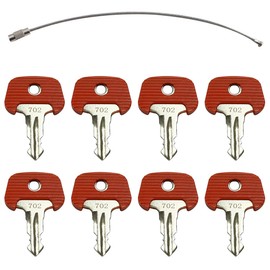8PCS Ignition Keys 702, 26906870 – Compatible with Jungheinrich, Linde, Komatsu, MIC Forklifts EFG110, EJE120–220, EFG320N & More