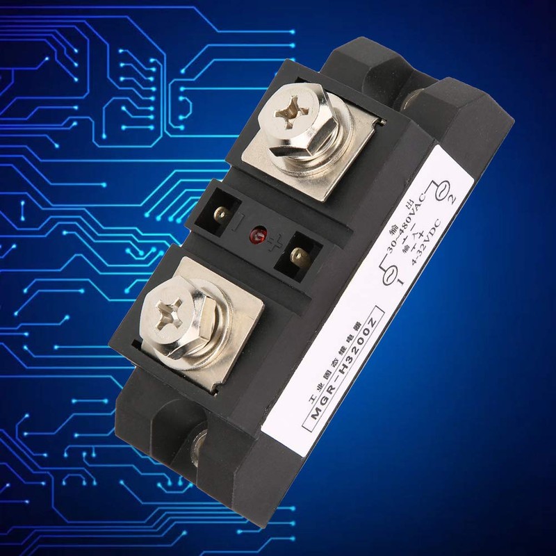 Oumefar 200A Industrial Solid State Relay SSR Load 30-480VAC Solid