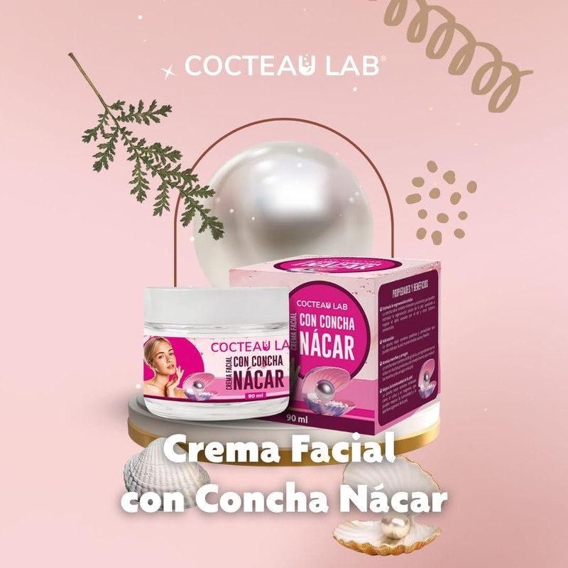 Crema Facial con Concha Nácar