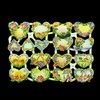 Glanzbilder Flower Hearts and Locket Set of 4 Different Wafer