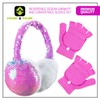 PEAK 2 PEAK Girls Pink Earmuff and Convertible Fingerless Gloves