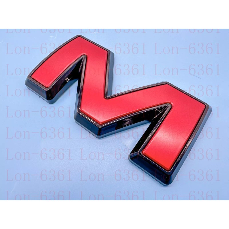 Auto Front GMC Red Black OVERLAY Emblem Badge Fit 2023+