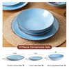 Dinnerware Sets for 6, 18 Piece Plates and Bowls Sets,