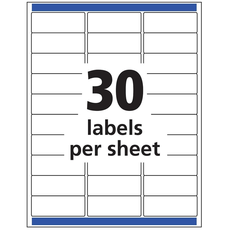 Avery 18660 Clear Mailing Labels 300 Count