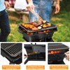 ORALNER Cast Iron Hibachi Grill, Portable Tabletop Grill with Double-Sided