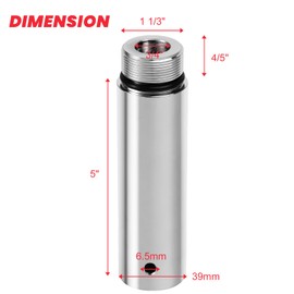 kekykm 39mm Fork Tube 5" Extensions Compatible with Harley Davidson Sportster 883 1200 XL Dyna Glide FXR Chrome Powersports Fork Guards