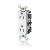 Leviton TDR15-W 15 Amp, 125 Volt, Decora Plus Duplex Receptacle,