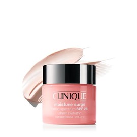 Clinique Moisture Surge Broad Spectrum SPF 28 Sheer Hydrator Face Moisturizer With SPF, Hyaluronic Acid, Aloe Bioferment + Provitamin D | Hydrating + 