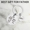 Bifarde Dad Keychain from Daughter -'Happy Father’s Day'- Funny Engraved