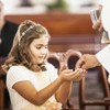 WUSJCOF Girls and Bride Communion Headband - Silver Flower Hair