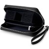 JEEBURYEE Women's Genuine Leather Credit Card Holder Wallet RFID Blocking