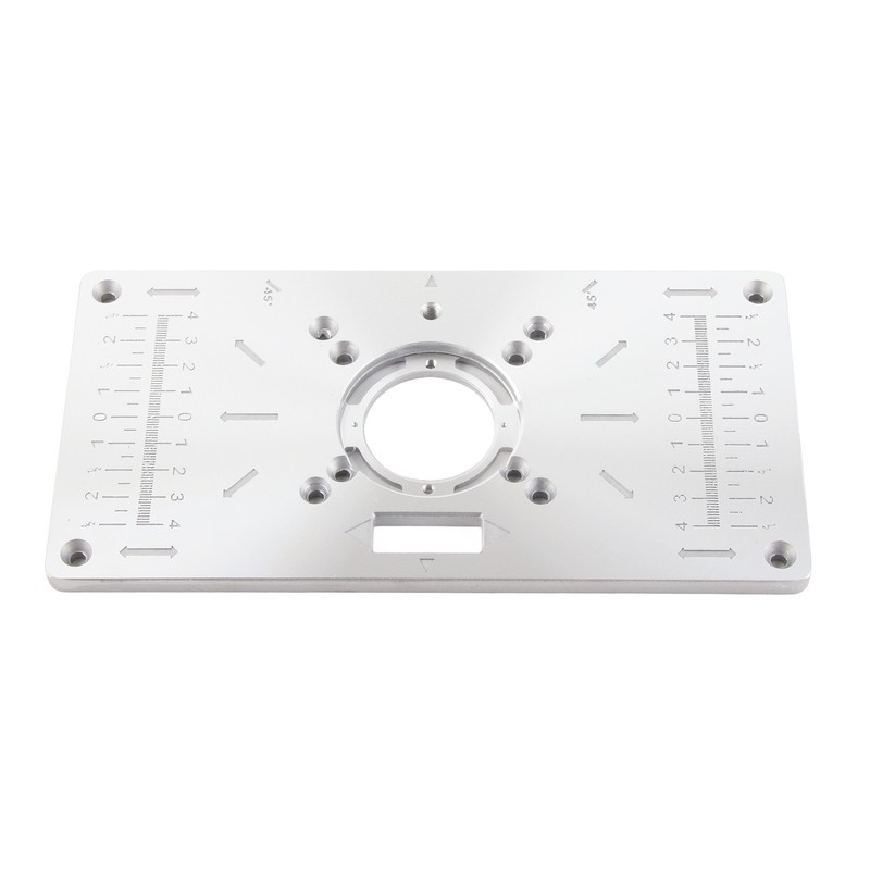 Aluminium Router Table Insert Plate for Woodworking Benches Milling Trimming