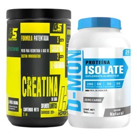Pack Proteína Whey Hidrolizada D-mon 1kg  Creatina 1kg Hs                                                                                             