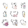 WDYJMALL Easter Cookie Cutters 9-Pc Set - Chick Bunny Rabbit