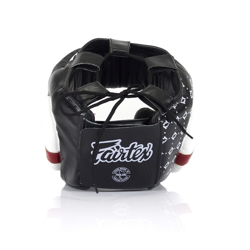 Fairtex Muay Thai Boxing Kickboxing Headgear Headguard (HG10, Black, Lace-Up)