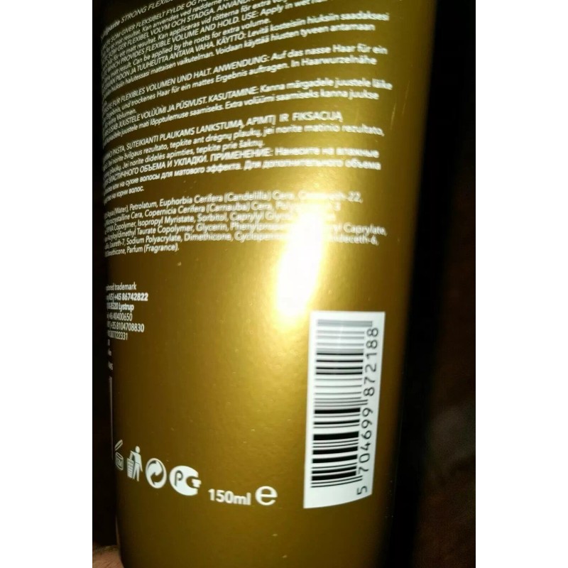 Id Hair Elements Gold Paste strong flexible holding paste