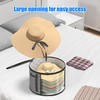 Veki 2pack Clear Hat Organizer for Closet, Hat Boxes for