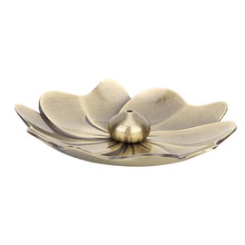 Incense Stick Holder Decoration, Bright Color Copper Censer Stand Base Great Workmanship Incense Stick Holder for Living Room for Study Room(Lotus Green + Water Drop Incense Sticks)