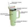 Greenmochi 40 oz Tumbler with Handle, Stainless Steel Double Wall