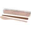 Jijinsha ChacoChaco Chopsticks Spoon Set, Pink, 60280