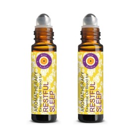 Deve Herbes RESTFUL SLEEP - Aromatherapy Essential Oil Blend of Pure Clary Sage, Vetiver, Marjoram, Lavender & Geranium Essential Oils 10ml X 2(0.66 oz)