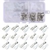 Gasea 120pcs Crimp Terminals Female Spade Connector Wire Terminal Kit