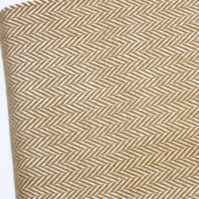 HomeRoots Copper and White Dreamy Soft Herringbone Throw Blanket