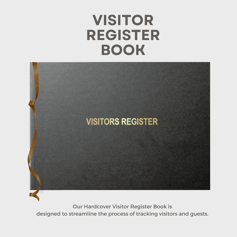 Officewerks Visitors Register & Guest Book, 120 Pages, 8 7/8"