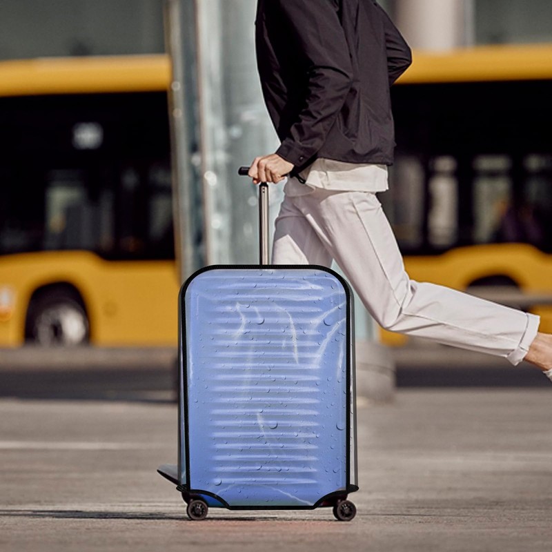 3 Piece Suitcase Covers for Luggage Sleeve Clear PVC Waterproof