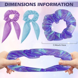 WIYETY Luminous Hair Bobbles LED Hair Bands: Pack of 12 LED Hair Accessories Scrunchie with 3 Light Modes Glow in the Dark Hair Bobbles Hair Accessories for Party, Costume Parties, Carnival, Neon