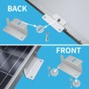 SUNMAK 16 Units per Set Solar Panel Mounting Z Brackets,