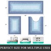Bsmathom Microfiber Bathroom Rugs Sets 3 Piece, Non-Slip Absorbent Bath