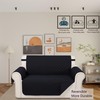 Luxshare Home Reversible Loveseat Sofa Covers Couch Cover Furniture Protector(Loveseat,Black/Black)