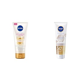 NIVEA. Crema corporal Luminous630 anti marcas y antiestrias 200 ml 48 horas de humectacion profunda para una piel suave y radiante + Protector solar a