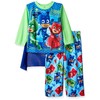 PJ Masks Toddler Boys Long Sleeve Pajamas with Cape (2T,